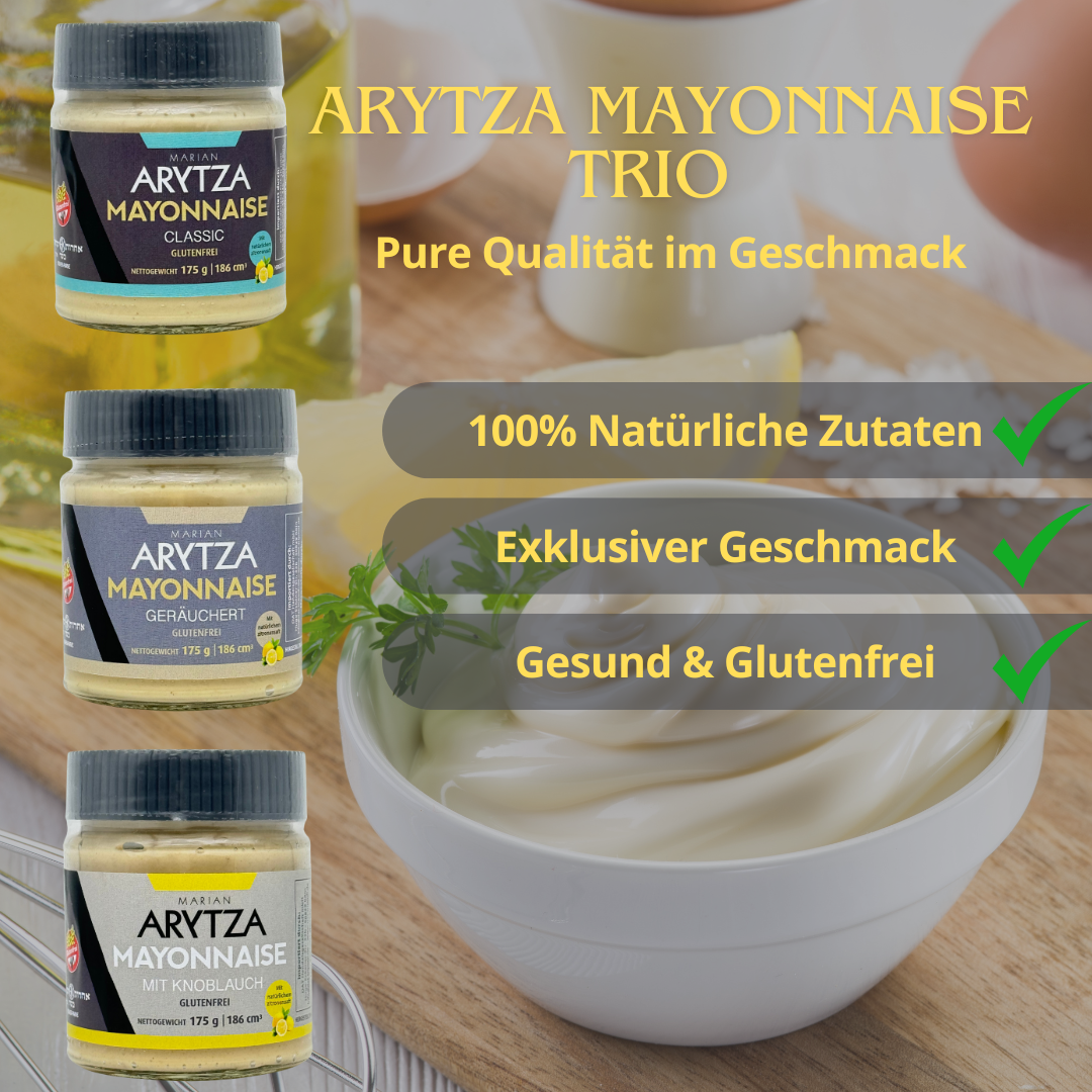 Exklusives Arytza Mayonnaise Trio – Natürlich, Hochwertig & Voller Geschmack