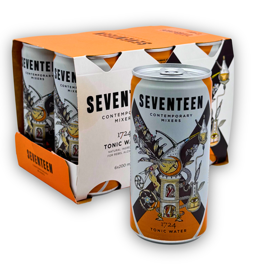 Seventeen 1724 Tonic Water – 6er Pack Dosen (200 ml) | Premium Tonic für Gin