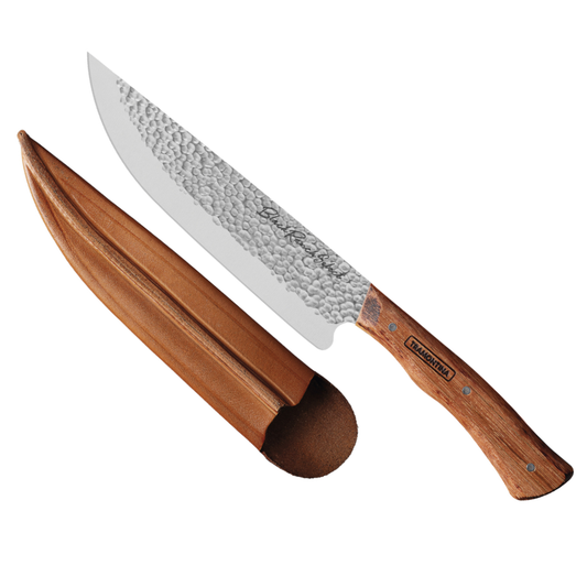 Tramontina Premium Grillmesser 19 cm  – Handgefertigt mit Gaucho-Funda