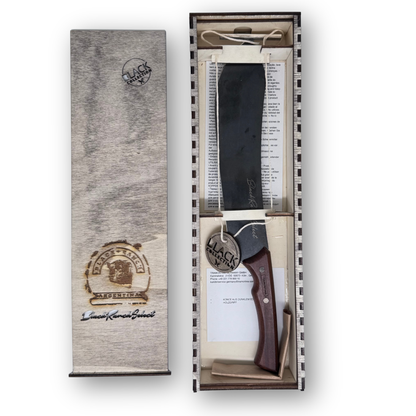 Black Ranch Select Fleischmesser 24 cm | Dunkle Edelstahlklinge & FSC®-Holzgriff | Premium BBQ & Küchenmesser