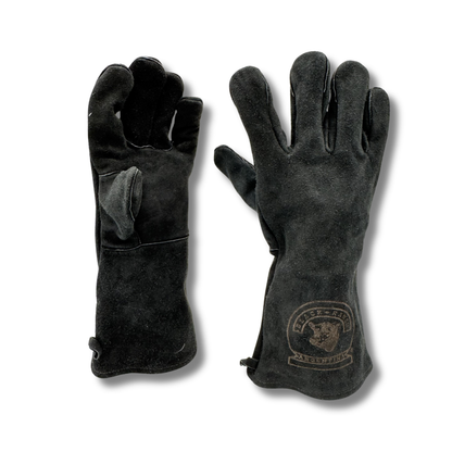 Black Ranch Grillhandschuhe aus Spaltleder | 1 Paar | Schwarz
