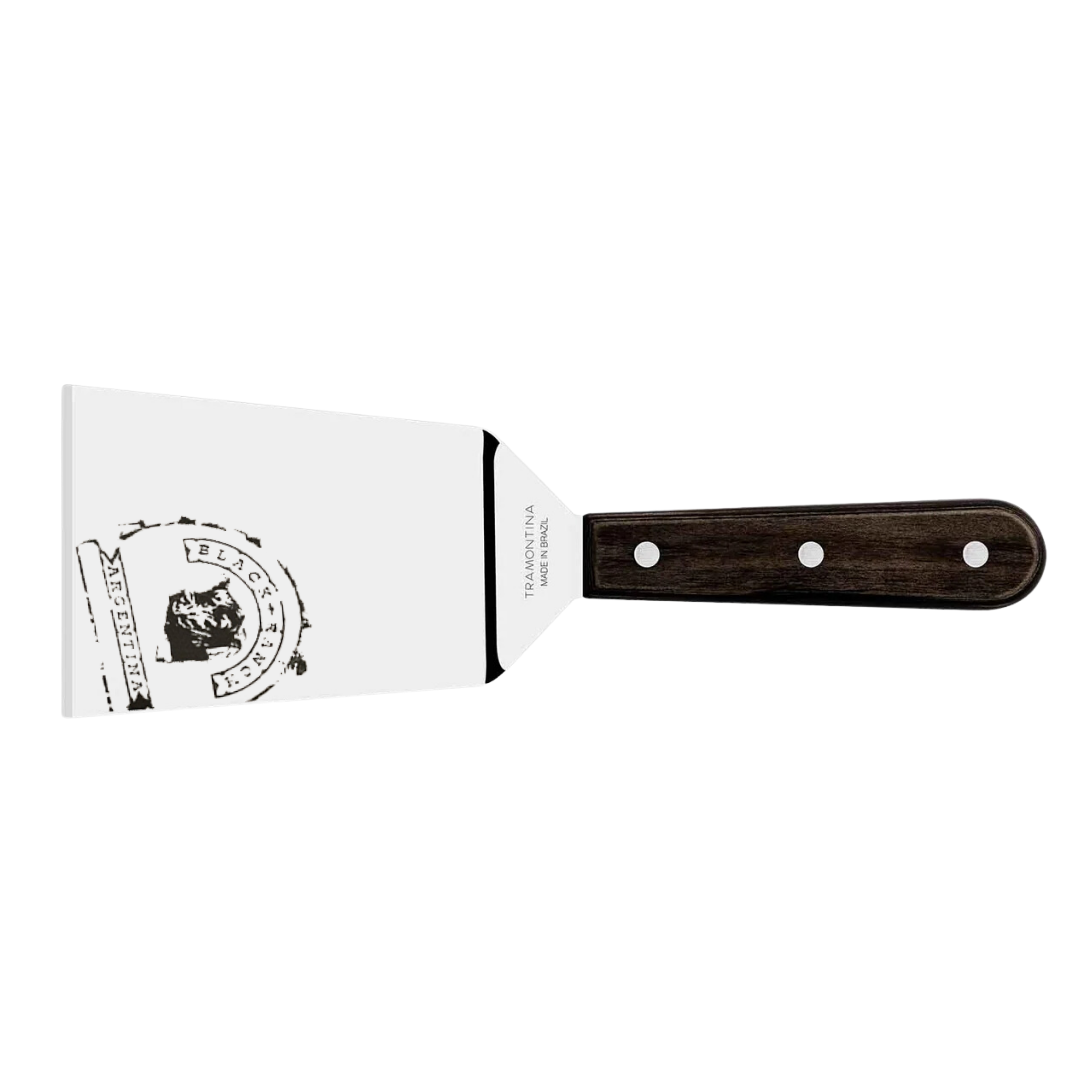 BBQ Grillwender Edelstahl | 27 cm Spatel mit FSC®-Holzgriff | Robuste Grillspachtel für Grill & Küche | Spülmaschinenfest & Hitzebeständig