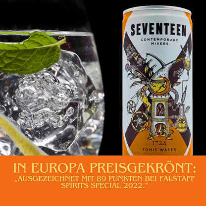 Seventeen 1724 Tonic Water – 6er Pack Dosen (200 ml) | Premium Tonic für Gin