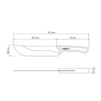 Black Ranch Select Fleischmesser – 19 cm Klinge aus dunklem Edelstahl mit FSC®-Holzgriff – Präzision und Stil