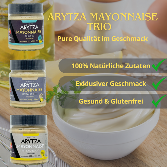 Exklusives Arytza Mayonnaise Trio – Natürlich, Hochwertig & Voller Geschmack
