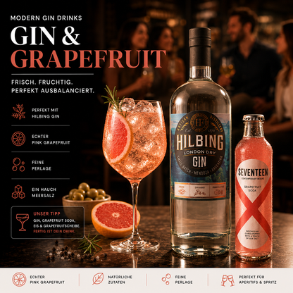 Seventeen Grapefruit Soda 6x200ml | Premium Mixer für Paloma, Gin & Vermouth