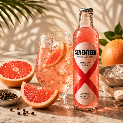 Seventeen Grapefruit Soda 6x200ml | Premium Mixer für Paloma, Gin & Vermouth