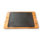 Black Ranch Select | Steakplatte aus Gusseisen mit Holzbrett | Asado Erlebnis zuhause