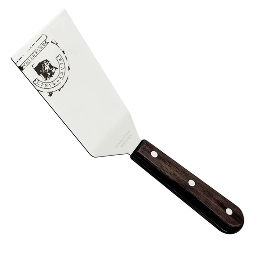 BBQ Grillwender Edelstahl | 27 cm Spatel mit FSC®-Holzgriff | Robuste Grillspachtel für Grill & Küche | Spülmaschinenfest & Hitzebeständig