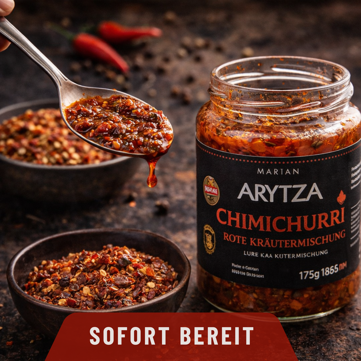 Rote Kräuter Mischung von Arytza – Die perfekte Würze für Grill und Küche