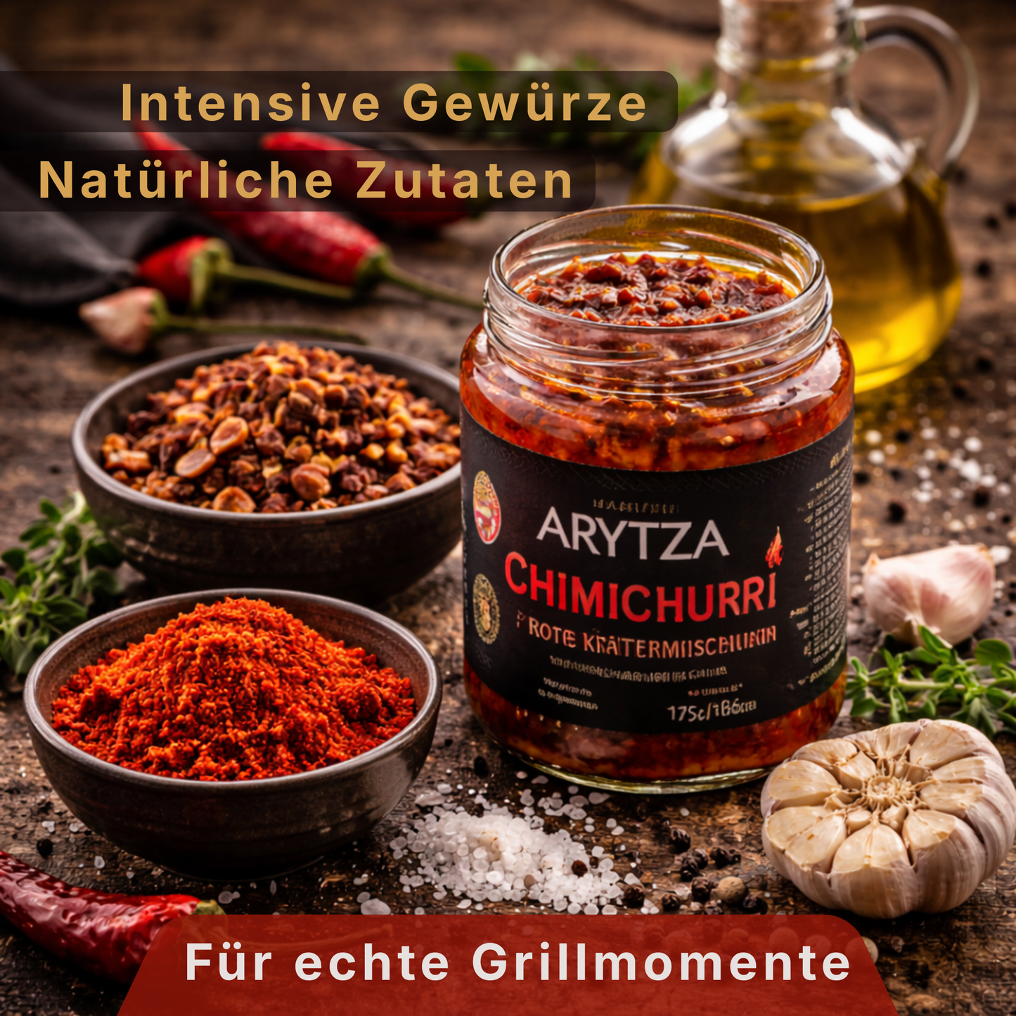 Rote Kräuter Mischung von Arytza – Die perfekte Würze für Grill und Küche