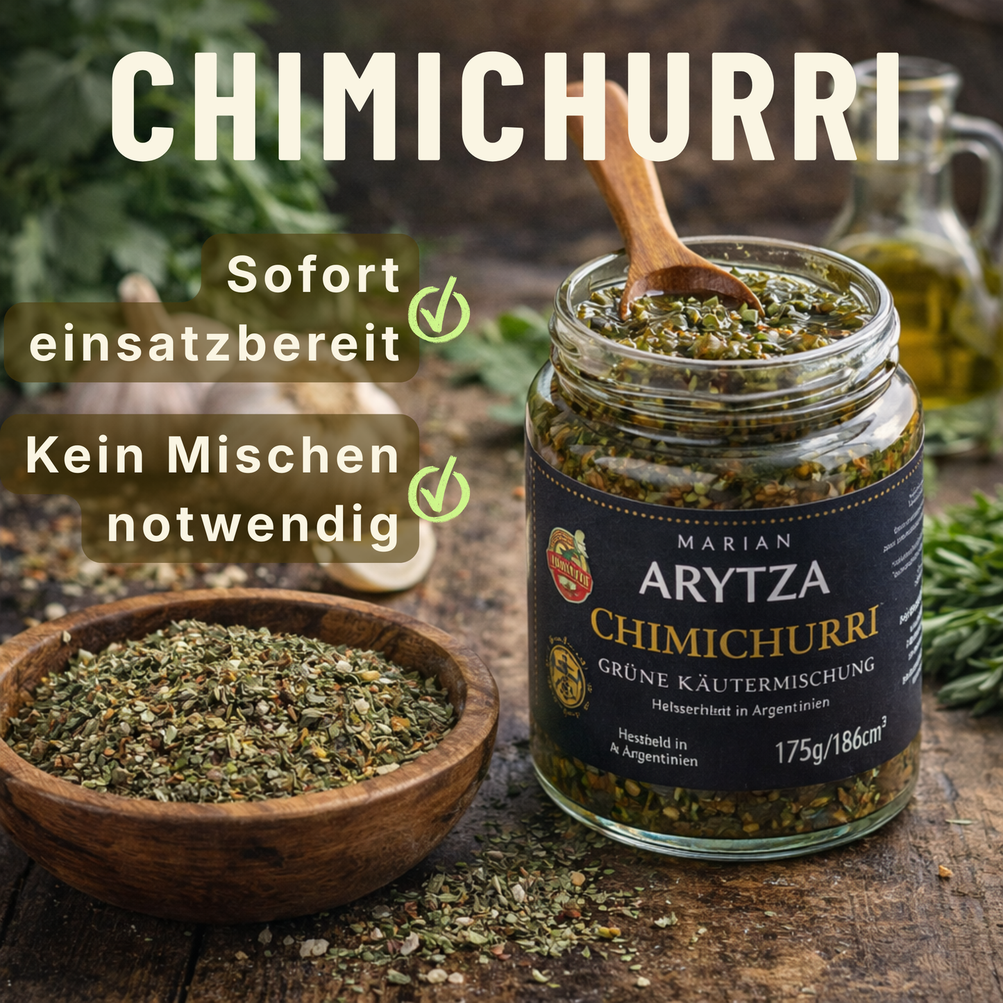 Arytza Premium Grüne Kräuter Chimichurri - Der Geschmack Argentiniens